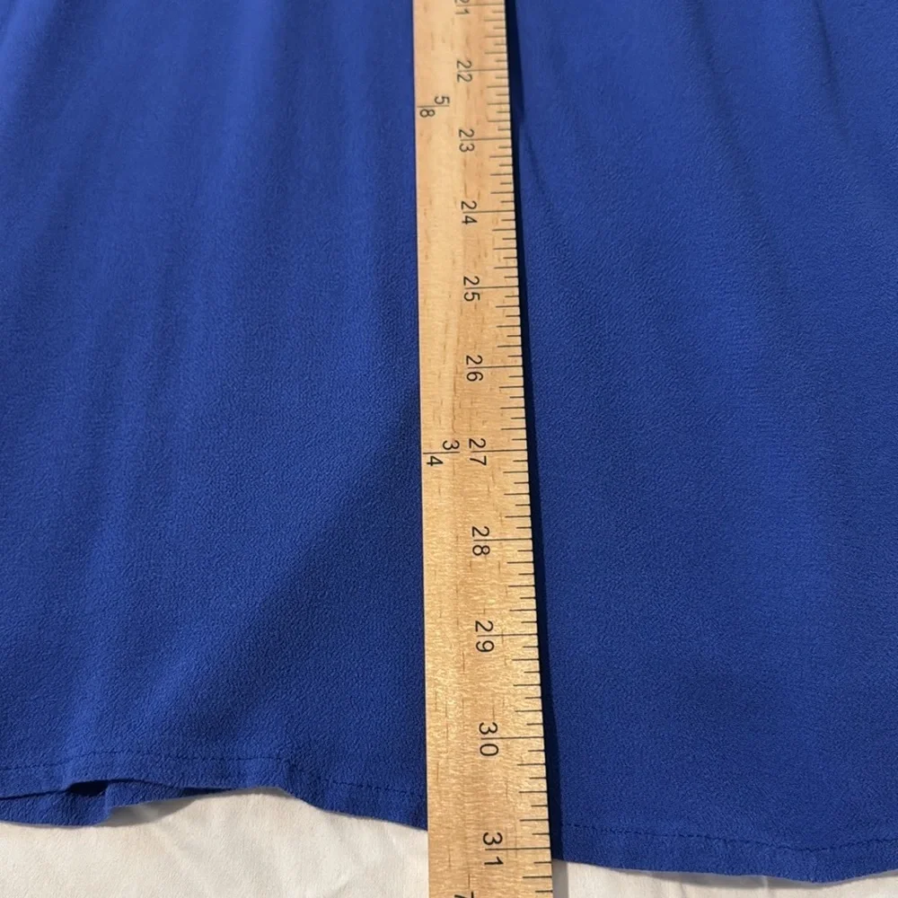 Free People Drift Away Cold Shoulder Long Sleeve Dress Blue Size S -Keyhole Back - Picture 6 of 8